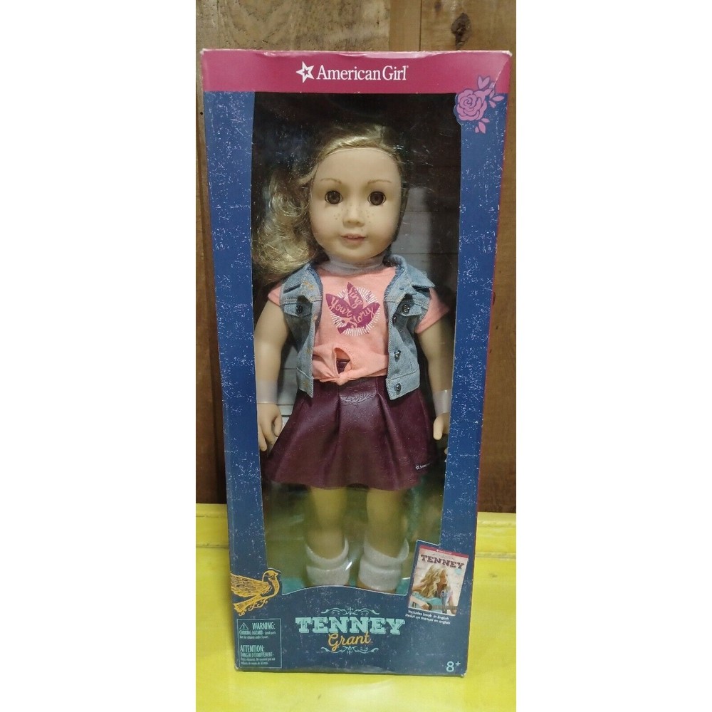 NEW in Box American Girl 18" Tenney Grant Doll English Book & Bracelet *Retired*